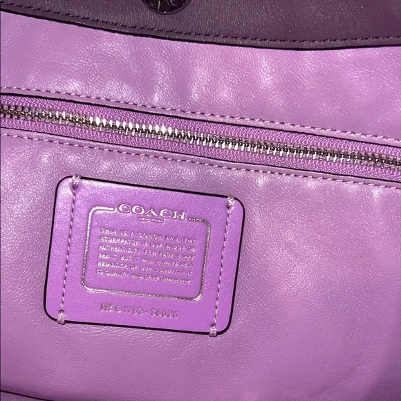 Coach Nomad Purple Hobo Bag - Picture 10 of 13